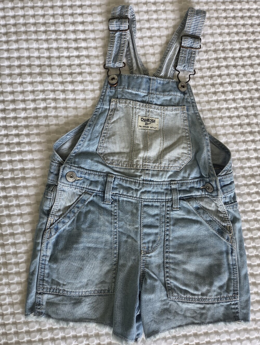 Oshkosh Short Overalls With Hickory Stripe Scents